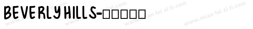 BEVERLY HILLS字体转换